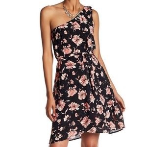Daniel Rainn DR2 Dress One Shoulder NEW Floral Sm